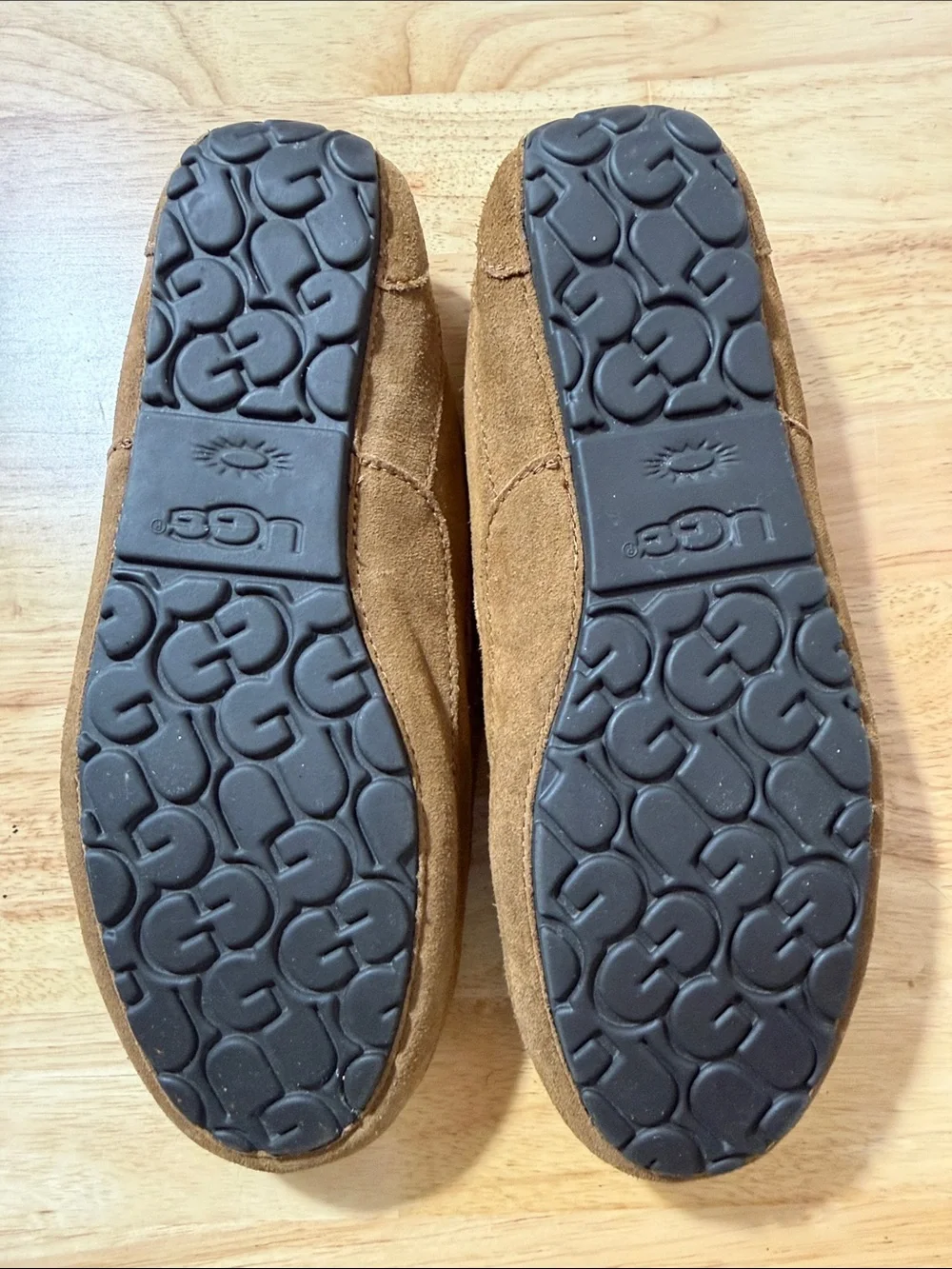 UGG Alder Men's Chestnut Suede Shearling Slip-On Loafers 11 moccasin luxury‎
